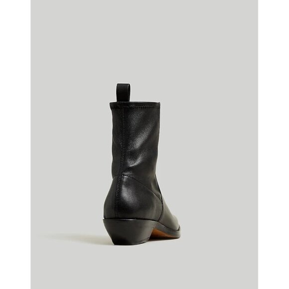Madewell The Idris Ankle Boot in Leather in True Black - Picture 3 of 11